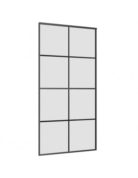 Porta Scorrevole con Ferramenta 102,5x205cm Vetro ESG Alluminio