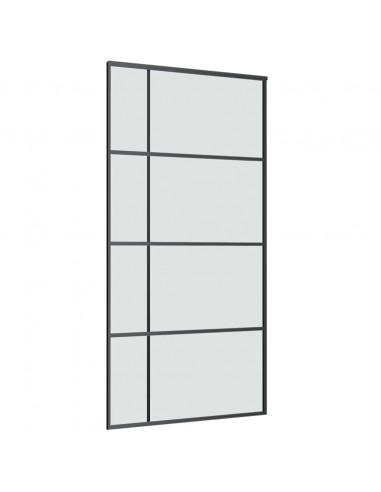 Porta Scorrevole con Ferramenta 102,5x205cm Vetro ESG Alluminio