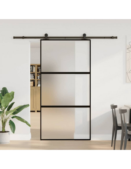 Porta Scorrevole con Ferramenta Vetro Temperato Alluminio