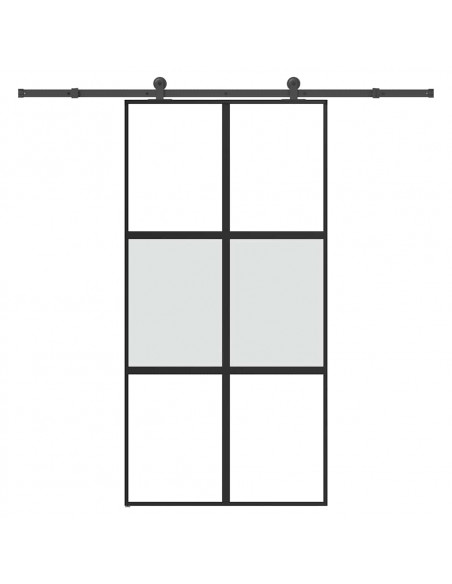 Porta Scorrevole con Ferramenta Vetro Temperato Alluminio