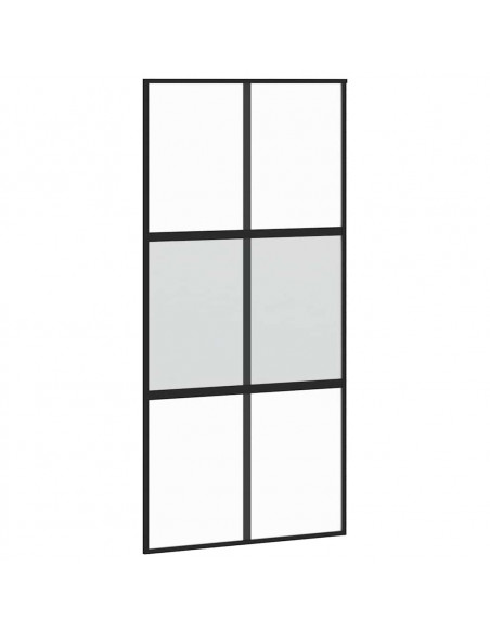 Porta Scorrevole con Ferramenta Vetro Temperato Alluminio