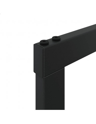 Rastrelliera per Legna da Ardere Nera 50x30x209 cm in Acciaio