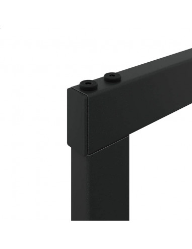 Rastrelliera per Legna da Ardere Nera 100x30x209 cm in Acciaio