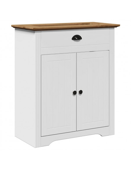 Set Mobili da Bagno 3 pz BODO in Legno Massello di Pino