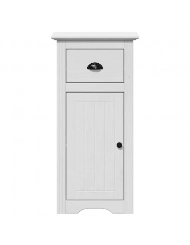 Set Mobili da Bagno 3 pz BODO Bianco in Legno Massello di Pino