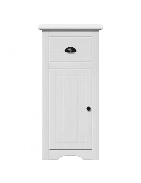 Set Mobili da Bagno 3 pz BODO Bianco in Legno Massello di Pino