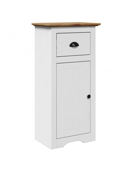 Set Mobili da Bagno 4 pz BODO Bianco in Legno Massello di Pino