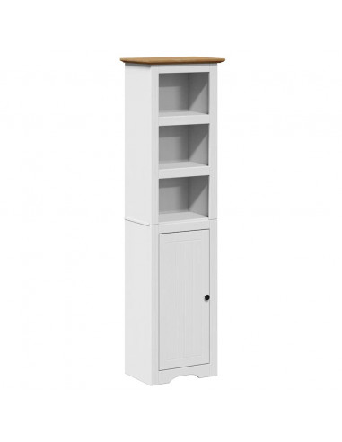 Set Mobili da Bagno 4 pz BODO Bianco in Legno Massello di Pino