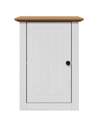 Set Mobili da Bagno 4 pz BODO Bianco in Legno Massello di Pino