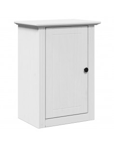 Set Mobili da Bagno 4 pz BODO Bianco in Legno Massello di Pino