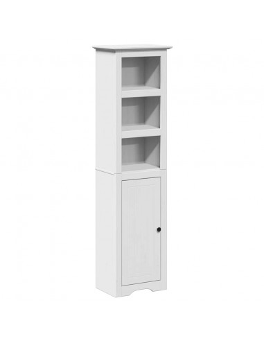 Set Mobili da Bagno 4 pz BODO Bianco in Legno Massello di Pino