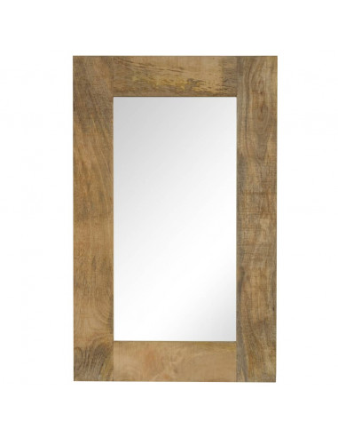 Specchio in Legno Massello di Mango 50x80 cm