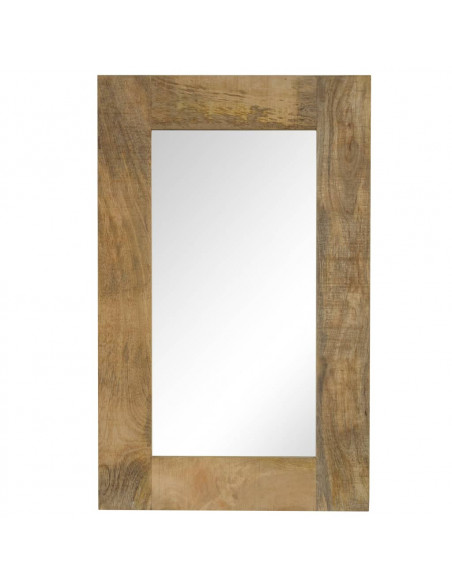 Specchio in Legno Massello di Mango 50x80 cm