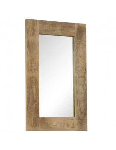 Specchio in Legno Massello di Mango 50x80 cm