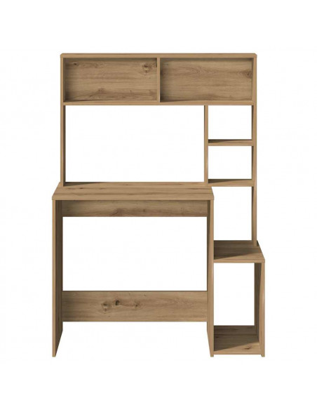 Scrivania Mensole Rovere Artigianale 100x45x140 cm Truciolato