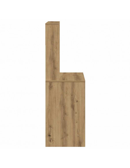 Scrivania Mensole Rovere Artigianale 100x45x140 cm Truciolato