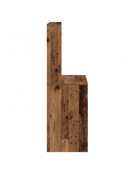 Scrivania Mensole Legno Vecchio 100x45x140 cm Legno Multistrato