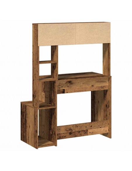 Scrivania Mensole Legno Vecchio 100x45x140 cm Legno Multistrato