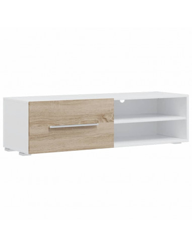 Mobile TV 5 pz con Illuminazione a LED Rovere Sonoma Truciolato