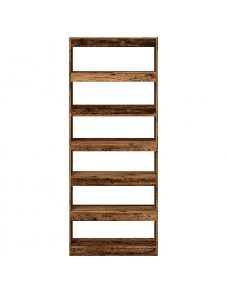 Libreria/Divisorio in Legno Vecchio 80x30x198 cm