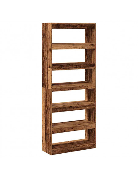 Libreria/Divisorio in Legno Vecchio 80x30x198 cm