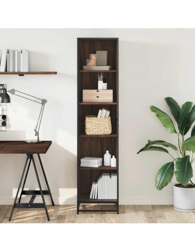 Libreria Rovere Marrone 40x35x170,5 cm in Legno Multistrato