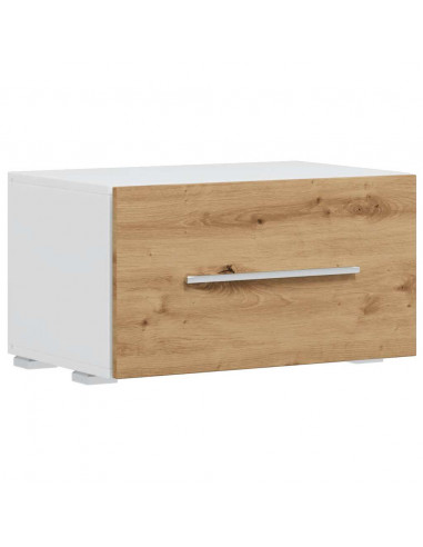 Mobile TV 5 pz con Illuminazione a LED Rovere Artigianale