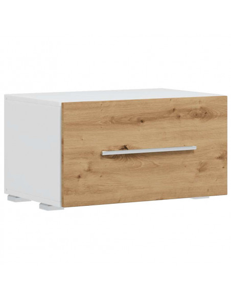 Mobile TV 5 pz con Illuminazione a LED Rovere Artigianale