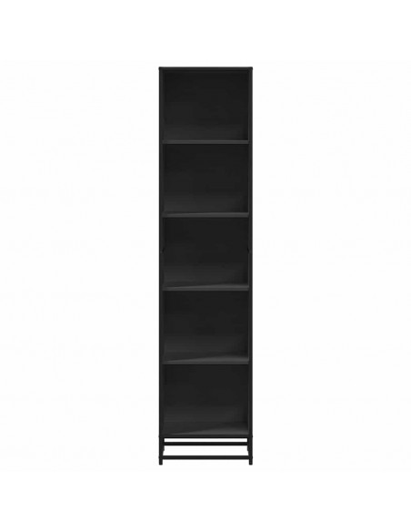 Libreria Nera 40x35x170,5 cm in Legno Multistrato