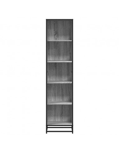 Libreria Grigio Sonoma 40x35x170,5 cm in Legno Multistrato