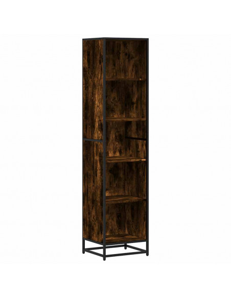 Libreria Rovere Fumo 40x35x170,5 cm in Legno Multistrato