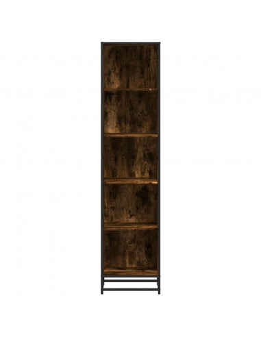 Libreria Rovere Fumo 40x35x170,5 cm in Legno Multistrato