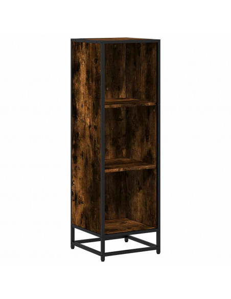 Libreria Rovere Fumo 33,5x33x107,5 cm in Legno Multistrato