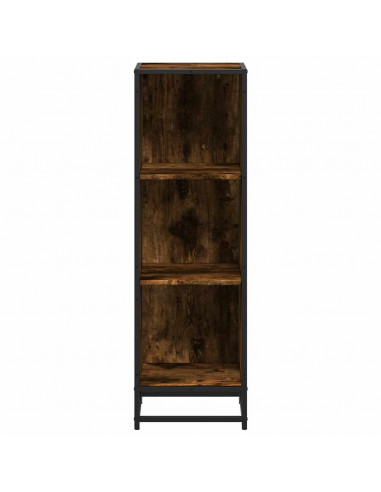Libreria Rovere Fumo 33,5x33x107,5 cm in Legno Multistrato