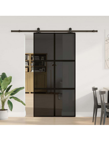 Porta Scorrevole con Ferramenta Vetro Temperato Alluminio