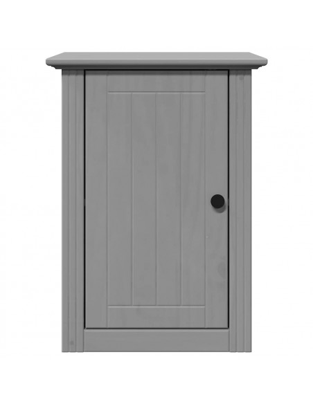 Set Mobili da Bagno 3 pz BODO Grigio in Legno Massello di Pino