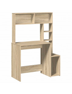 Scrivania Mensole Rovere Sonoma 100x45x140 cm Legno Multistrato