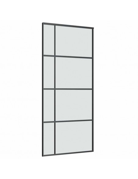 Porta Scorrevole con Ferramenta 90x205cm Vetro ESG Alluminio