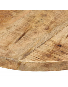 Piano Tavolo in Legno Massello di Mango Rotondo 25-27 mm 40 cm 2