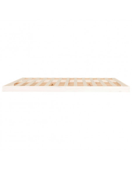 Giroletto Bianco 180x200 cm Super King Legno Massello di Pino
