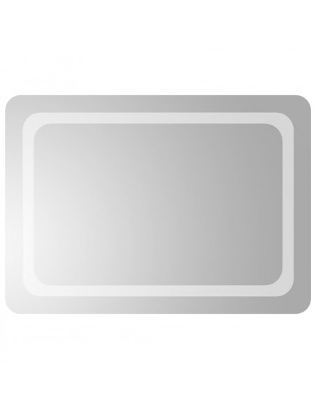 Specchio da Bagno con Luci LED 70x50 cm