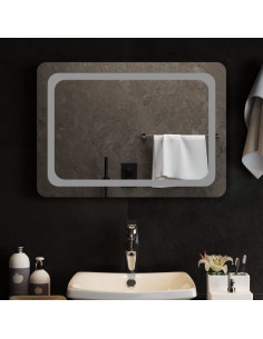 Specchio da Bagno con Luci LED 70x50 cm 2