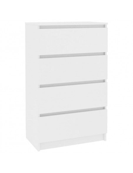 Credenza Bianca 60x35x98,5 cm in Legno Multistrato