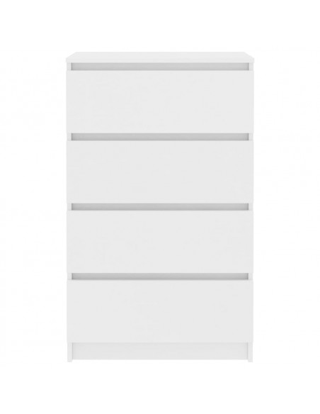 Credenza Bianca 60x35x98,5 cm in Legno Multistrato