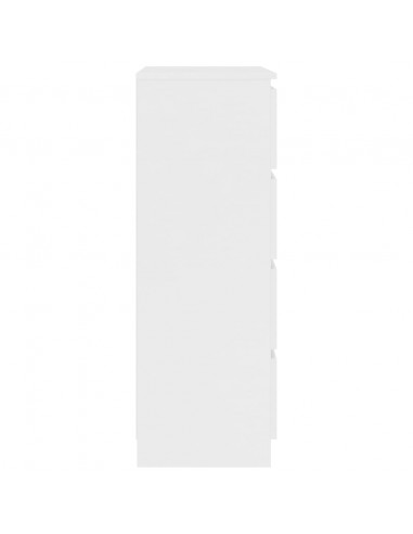 Credenza Bianca 60x35x98,5 cm in Legno Multistrato