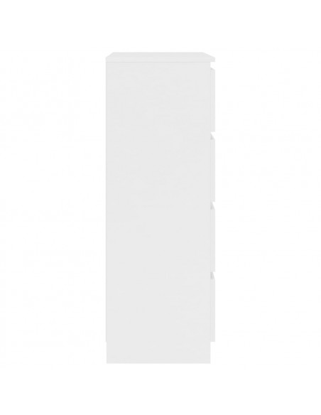 Credenza Bianca 60x35x98,5 cm in Legno Multistrato