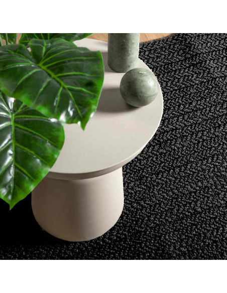 Tappeto ZIZUR Antracite 80x150 cm Aspetto Iuta Interni Esterni