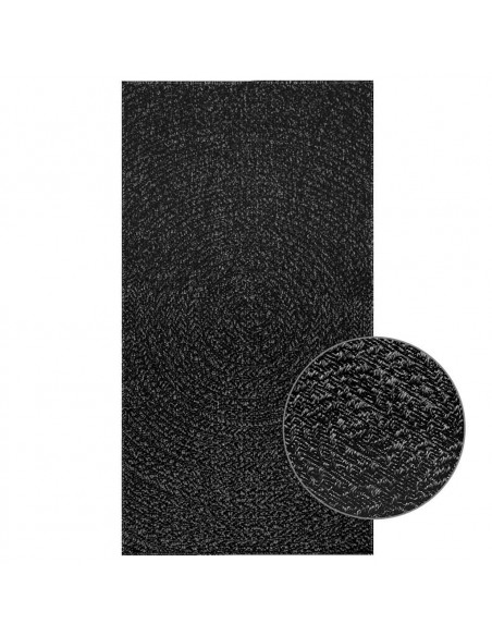 Tappeto ZIZUR Antracite 80x150 cm Aspetto Iuta Interni Esterni