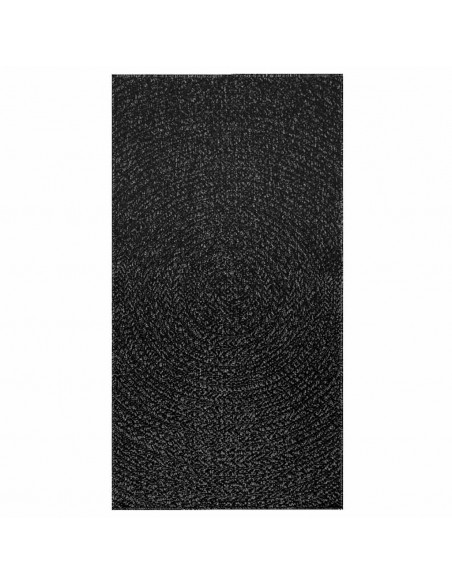 Tappeto ZIZUR Antracite 80x150 cm Aspetto Iuta Interni Esterni