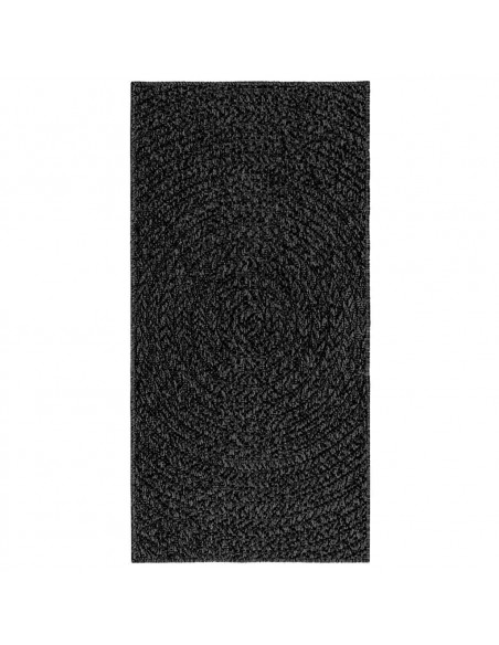 Tappeto ZIZUR Antracite 60x110 cm Aspetto Iuta Interni Esterni